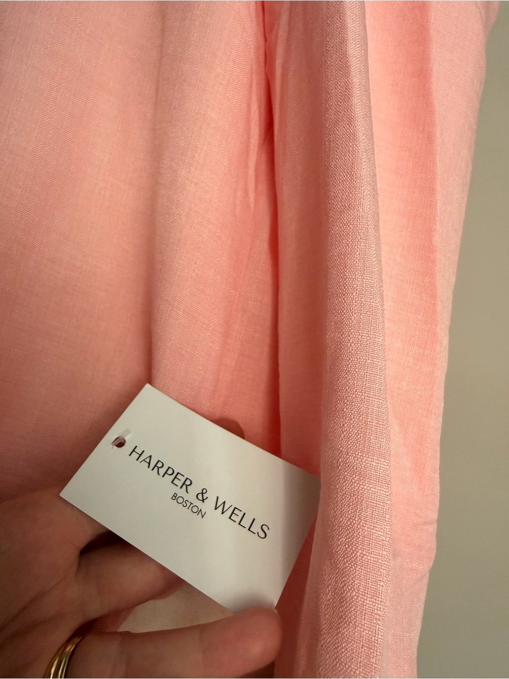100% Linen Ruffle-Front Blouse - Picture 8 of 12